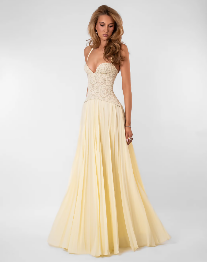 Butter Size XS, S, & M Gaia Butter Silk Dress