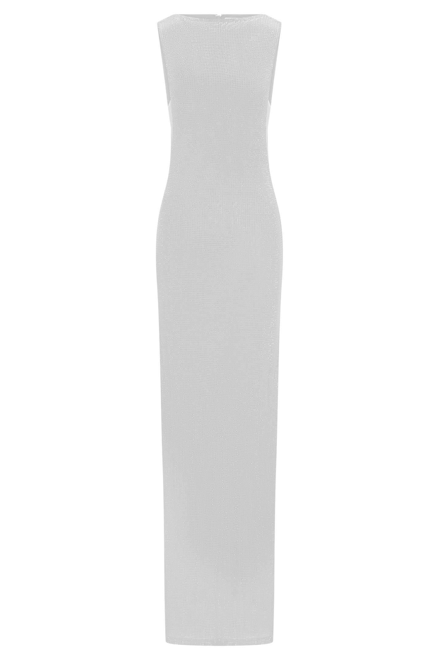 Silver Magnolia Diamante Sleeveless Maxi Dress in Chocolate