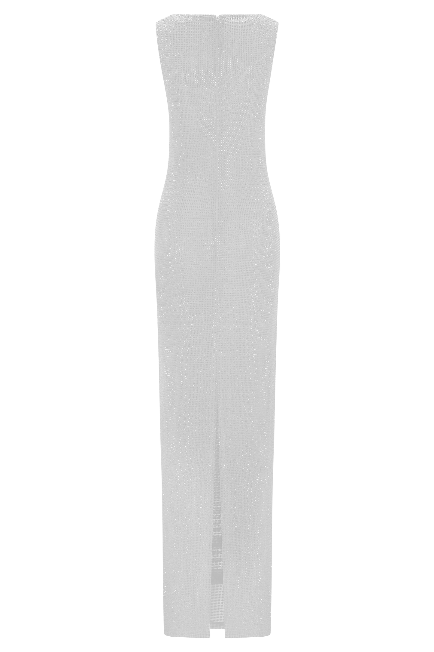 Silver Magnolia Diamante Sleeveless Maxi Dress in Chocolate