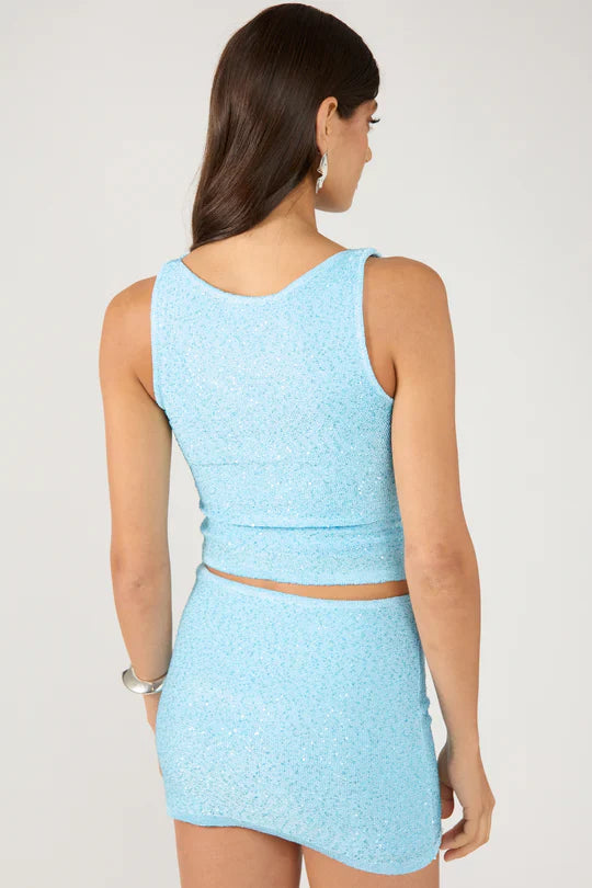 Glimmer Sequin Knit Top