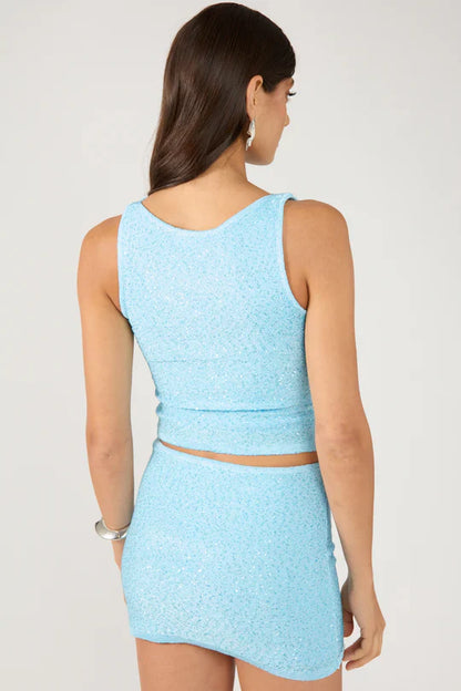 Glimmer Sequin Knit Top