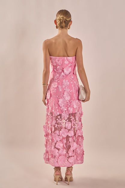 BUTTER Margot Floral Embroidered Maxi Dress