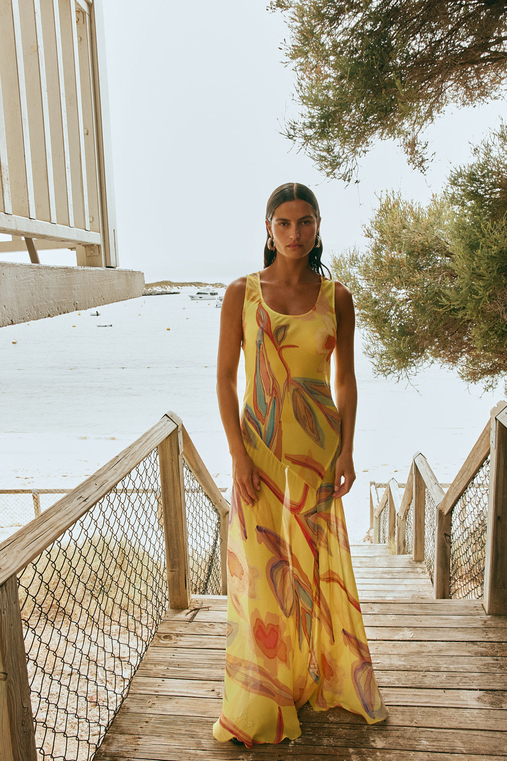 Alora Sheer Maxi Dress