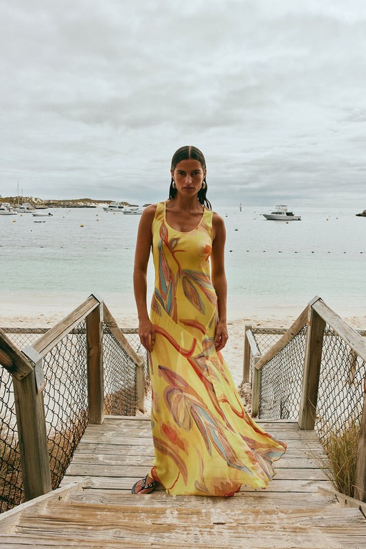Alora Sheer Maxi Dress