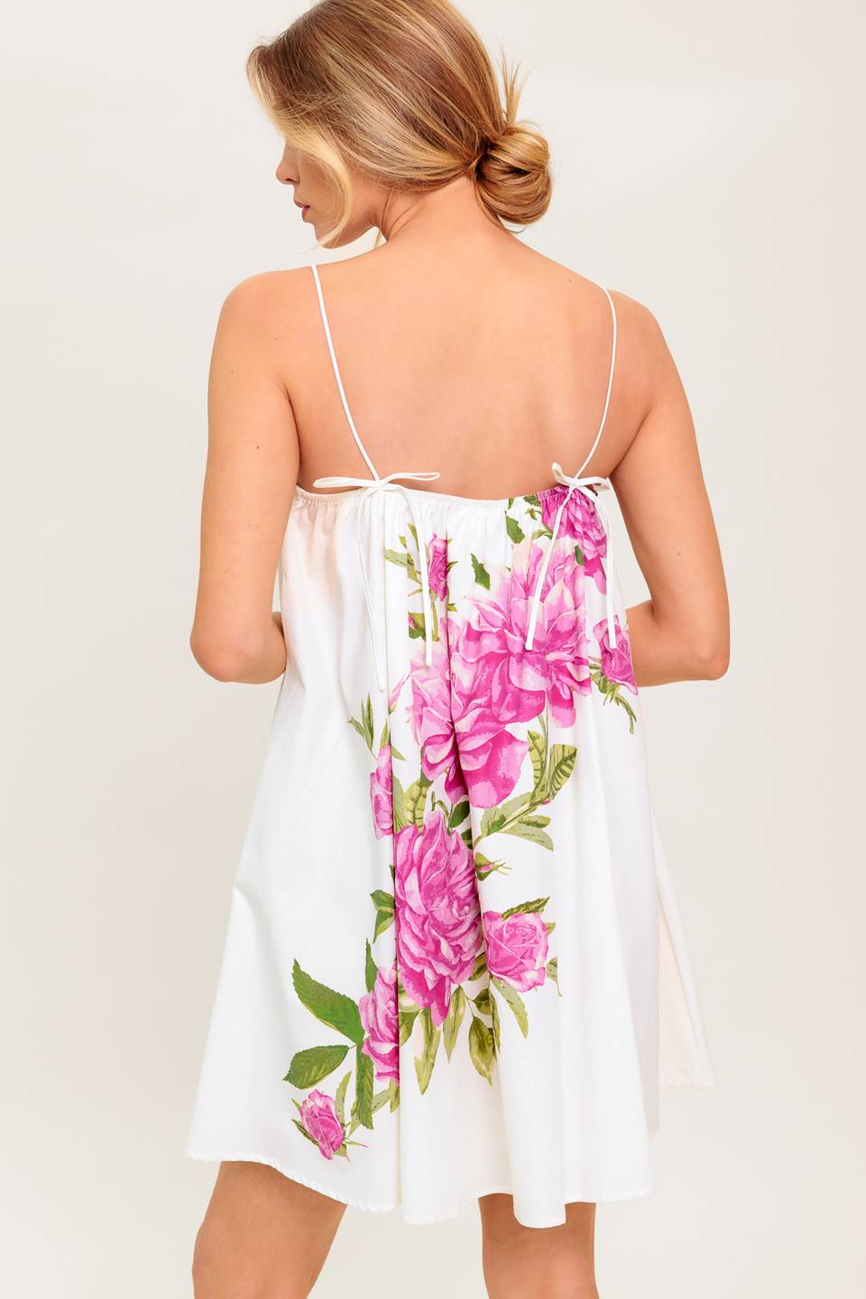 OFF WHITE Rosalie Floral Woven Mini Dress