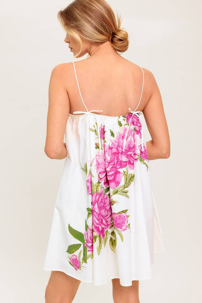 OFF WHITE Rosalie Floral Woven Mini Dress