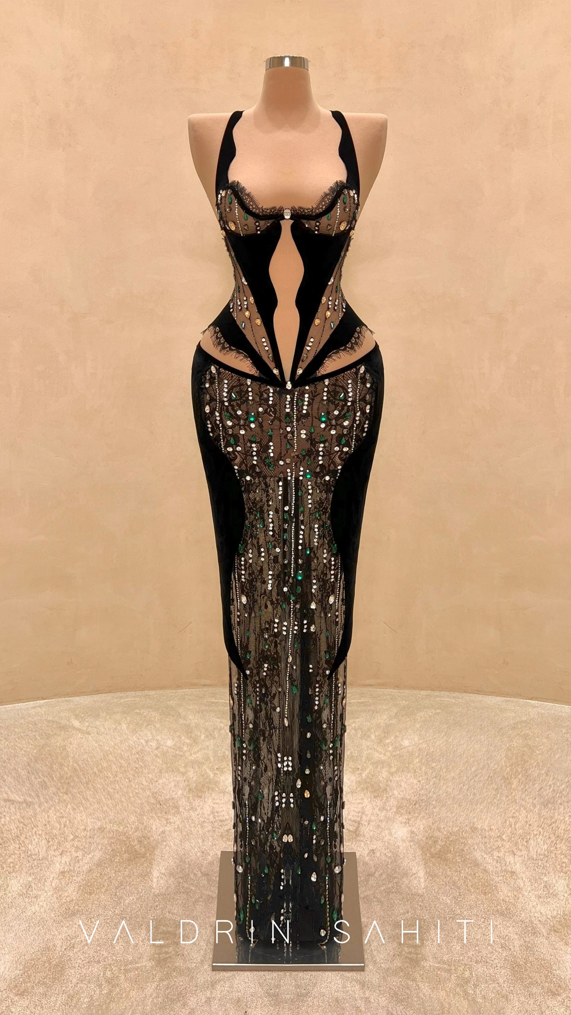 154 Margot Crepe Evening Dress