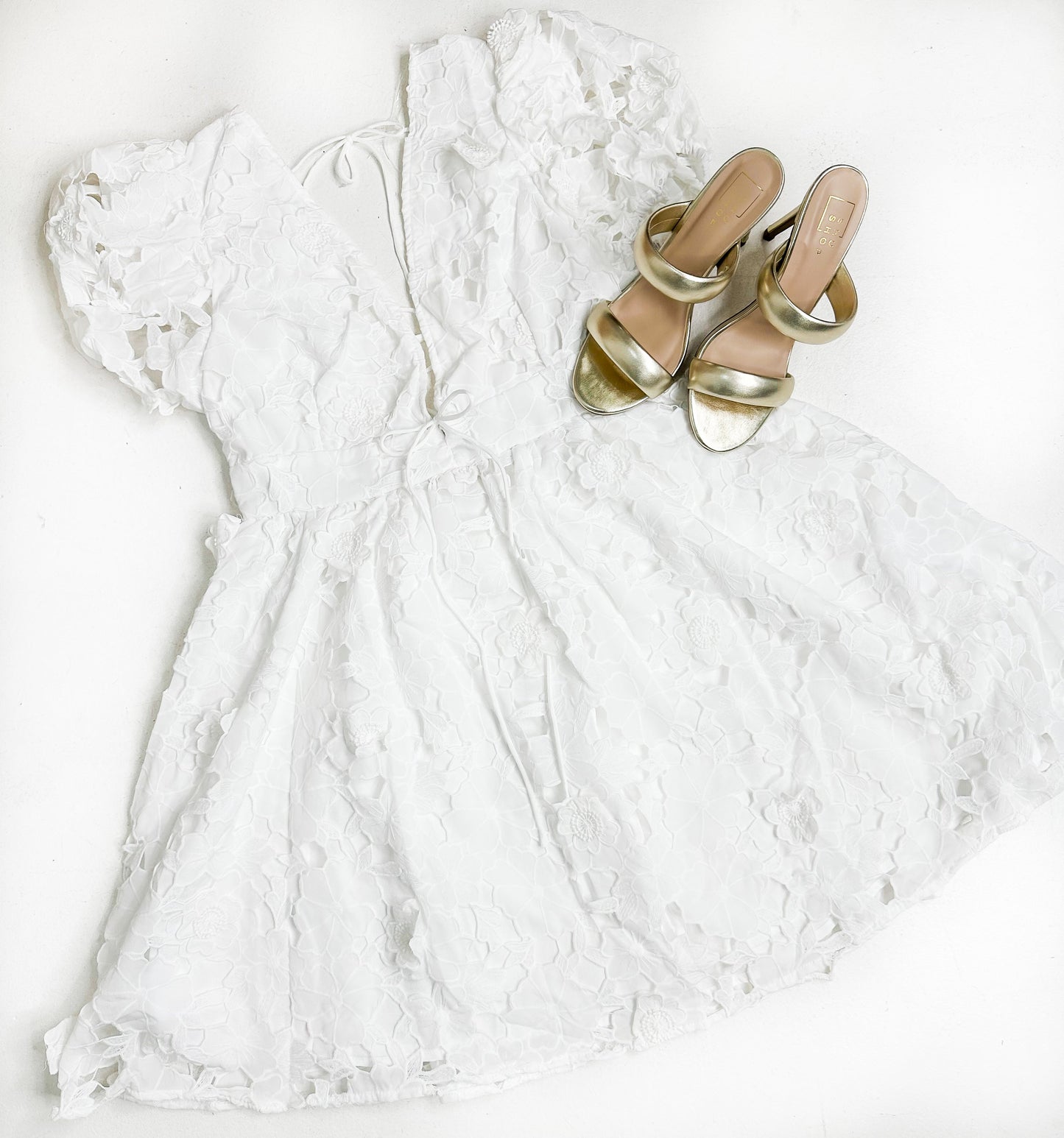 Arabella Lace Plunge Dress