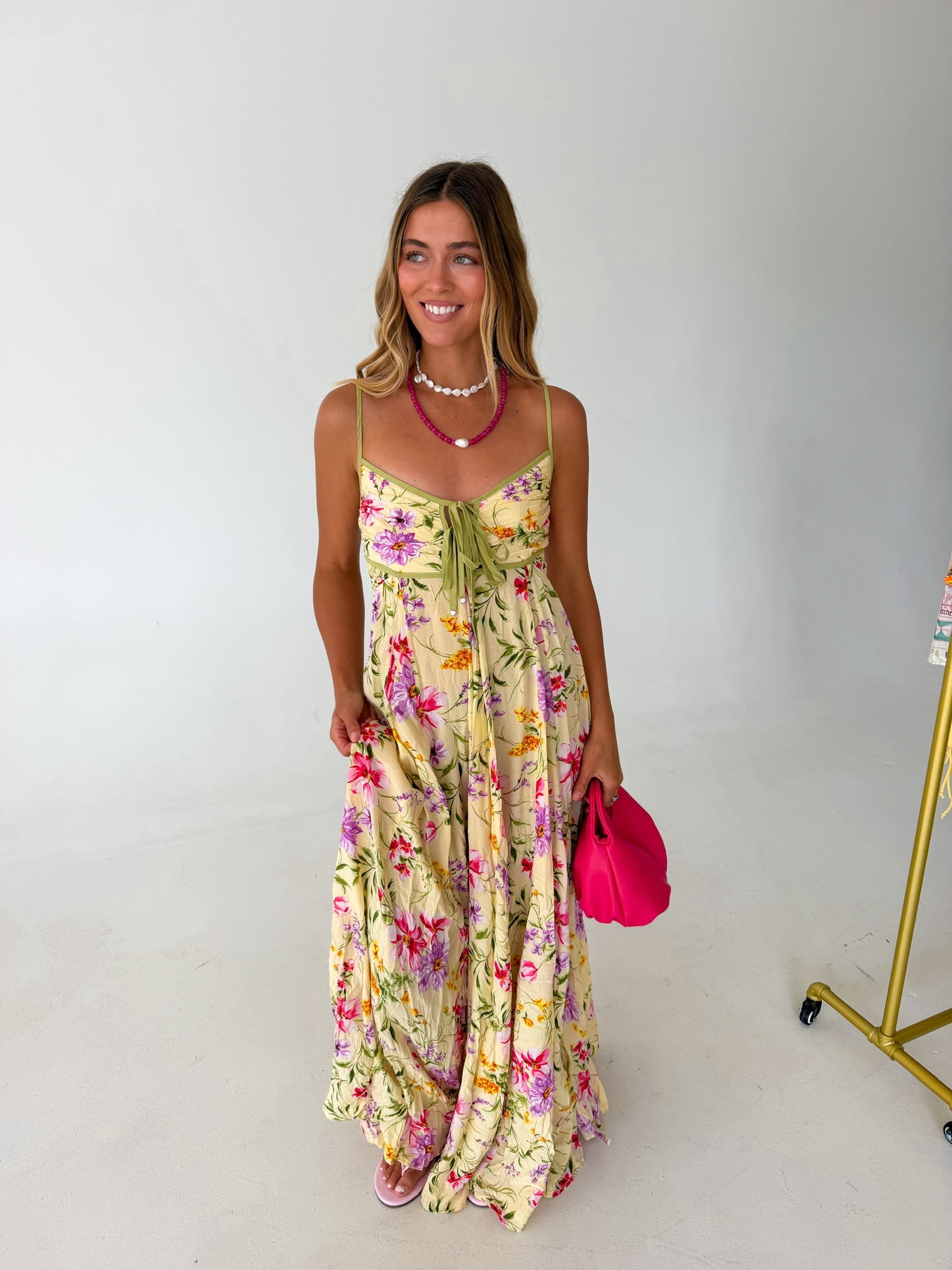 Butter Multi Maggie Floral Maxi Dress