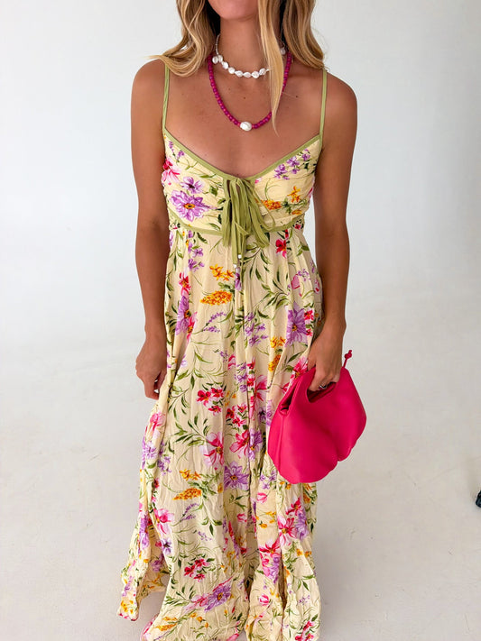 Butter Multi Maggie Floral Maxi Dress