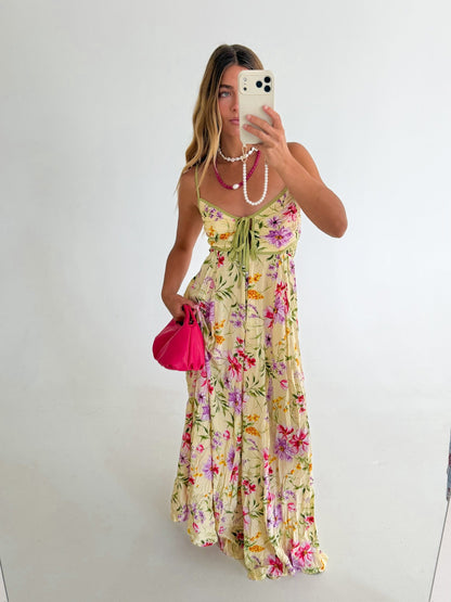 Butter Multi Maggie Floral Maxi Dress