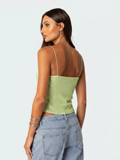 Going out glitter top