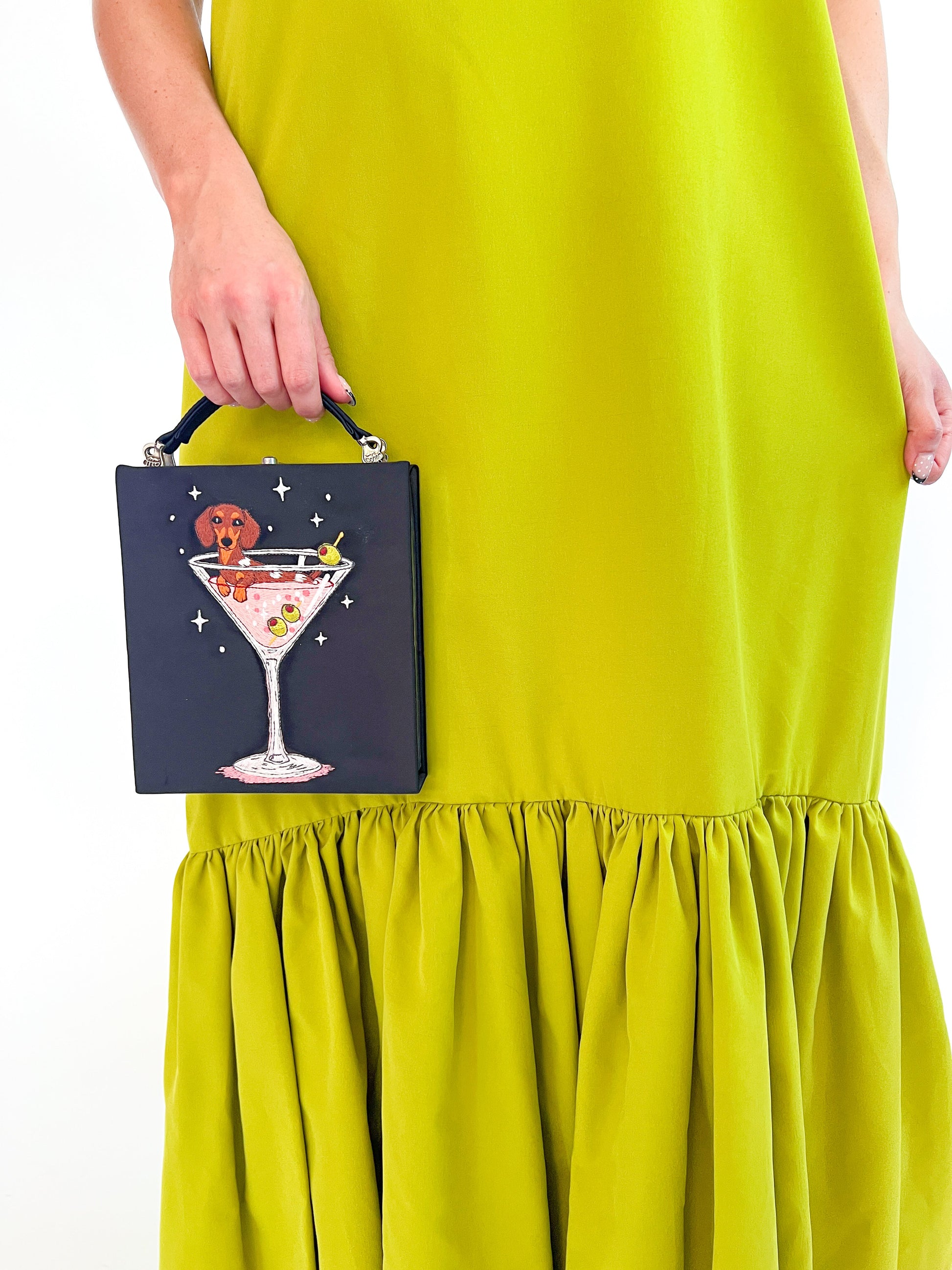 Shoulder Maxi Dress Margot One-Shoulder Maxi Dress in Lime