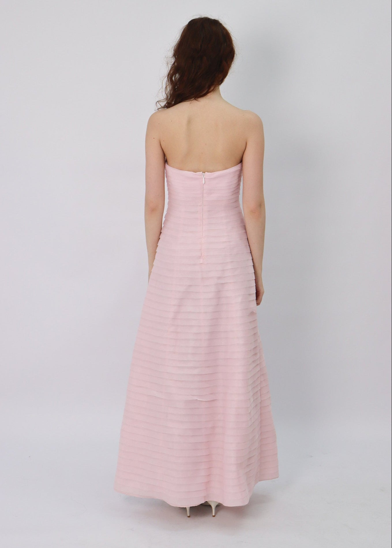 Gelato Afternoons Margot Strapless Maxi Dress in Blush