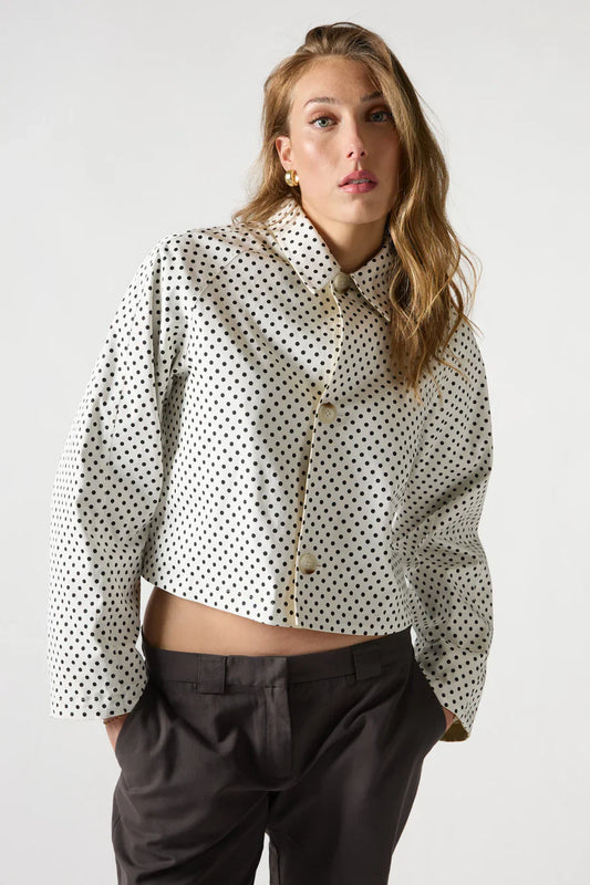 REVERSIBLE POLKADOT TRENCH