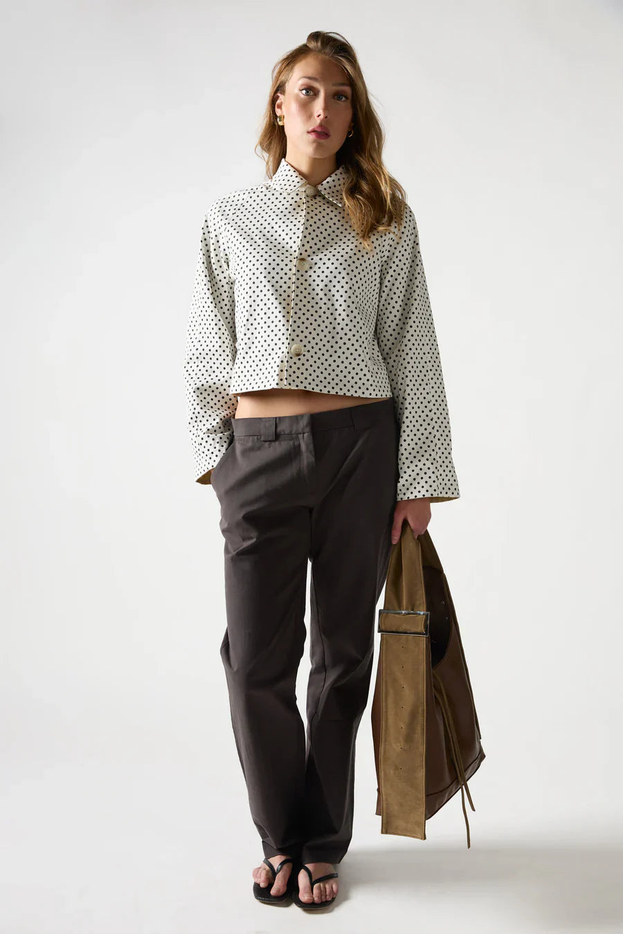 REVERSIBLE POLKADOT TRENCH