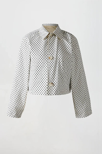 REVERSIBLE POLKADOT TRENCH