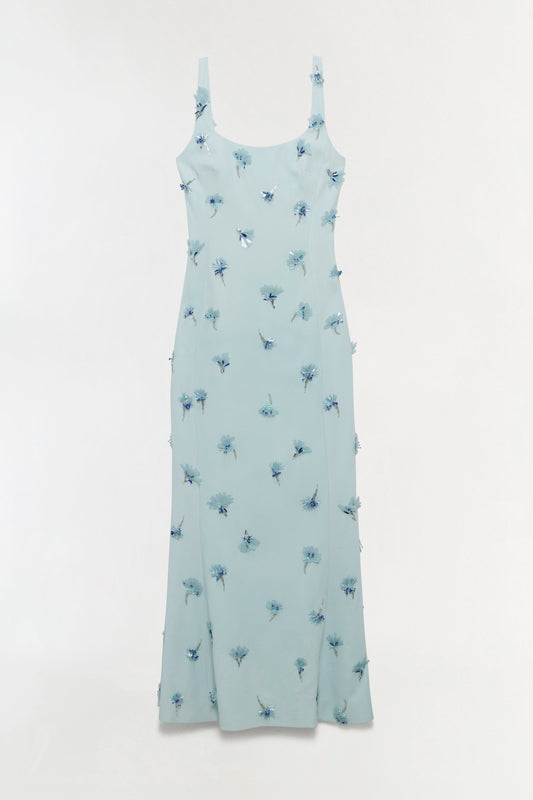 Sky Briella Embellished Crepe Gown