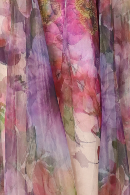 Neck Floral Print Organza Gown Arabella Organza Gown