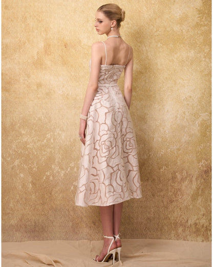White Margot Crepe Maxi Dress