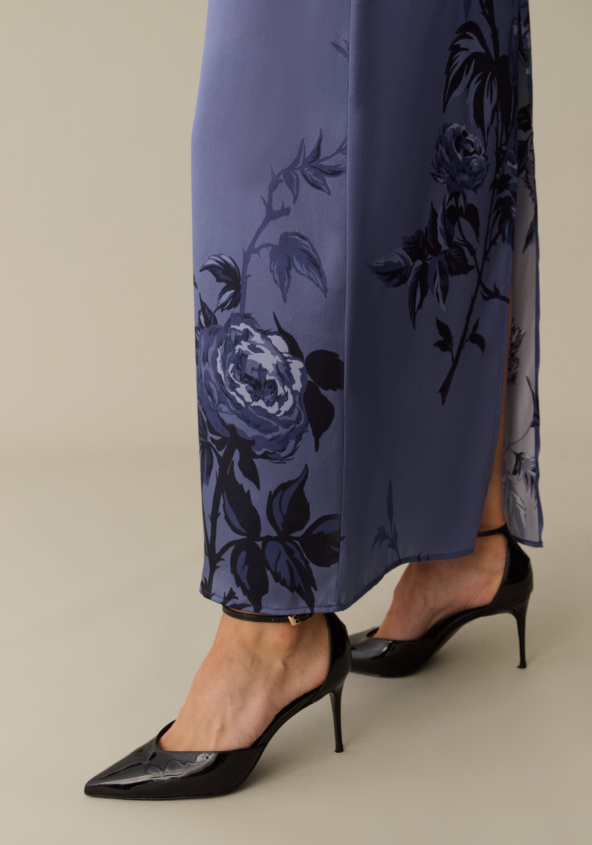 DUSK ROSE Selena Silk Dress in Dusk Rose