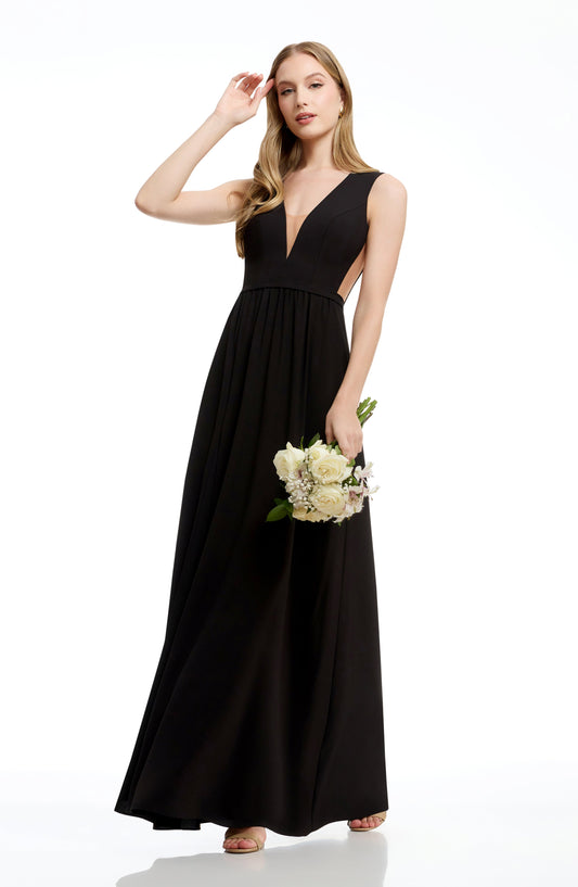 BLACK Katrina Silk Gown