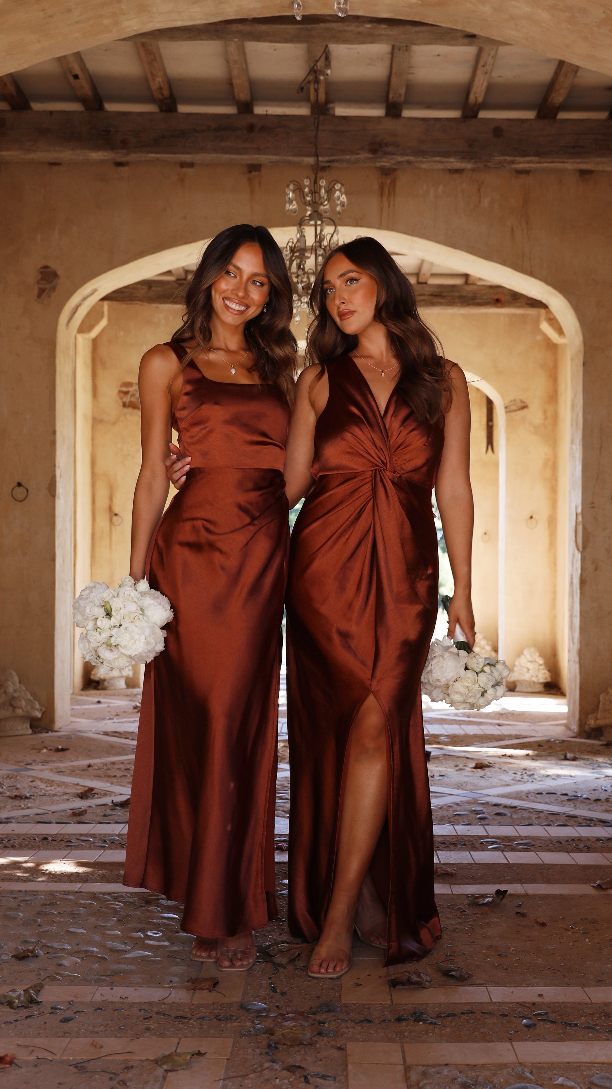 Rust Lucia Rust Maxi Dress