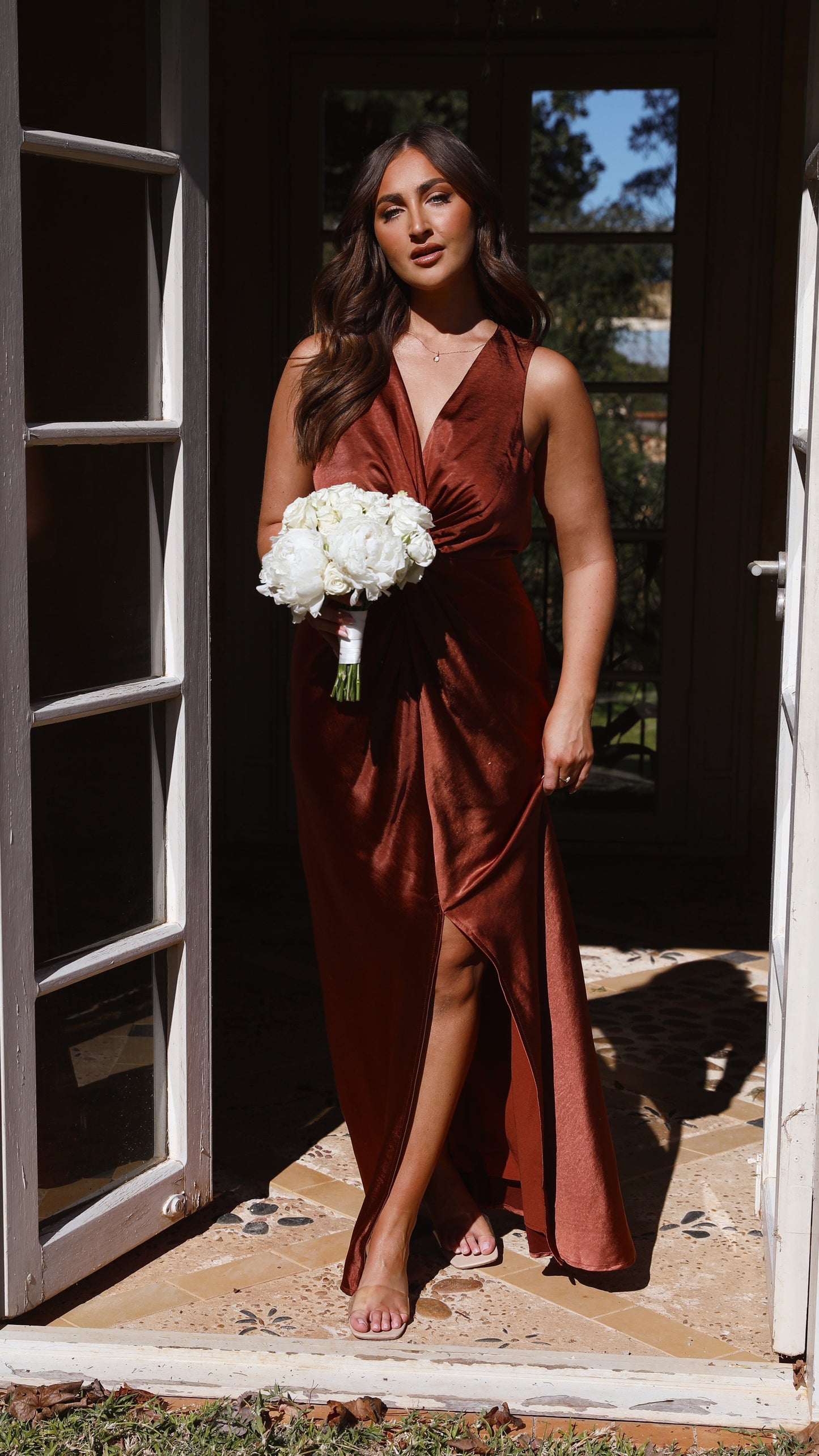 Rust Lucia Rust Maxi Dress