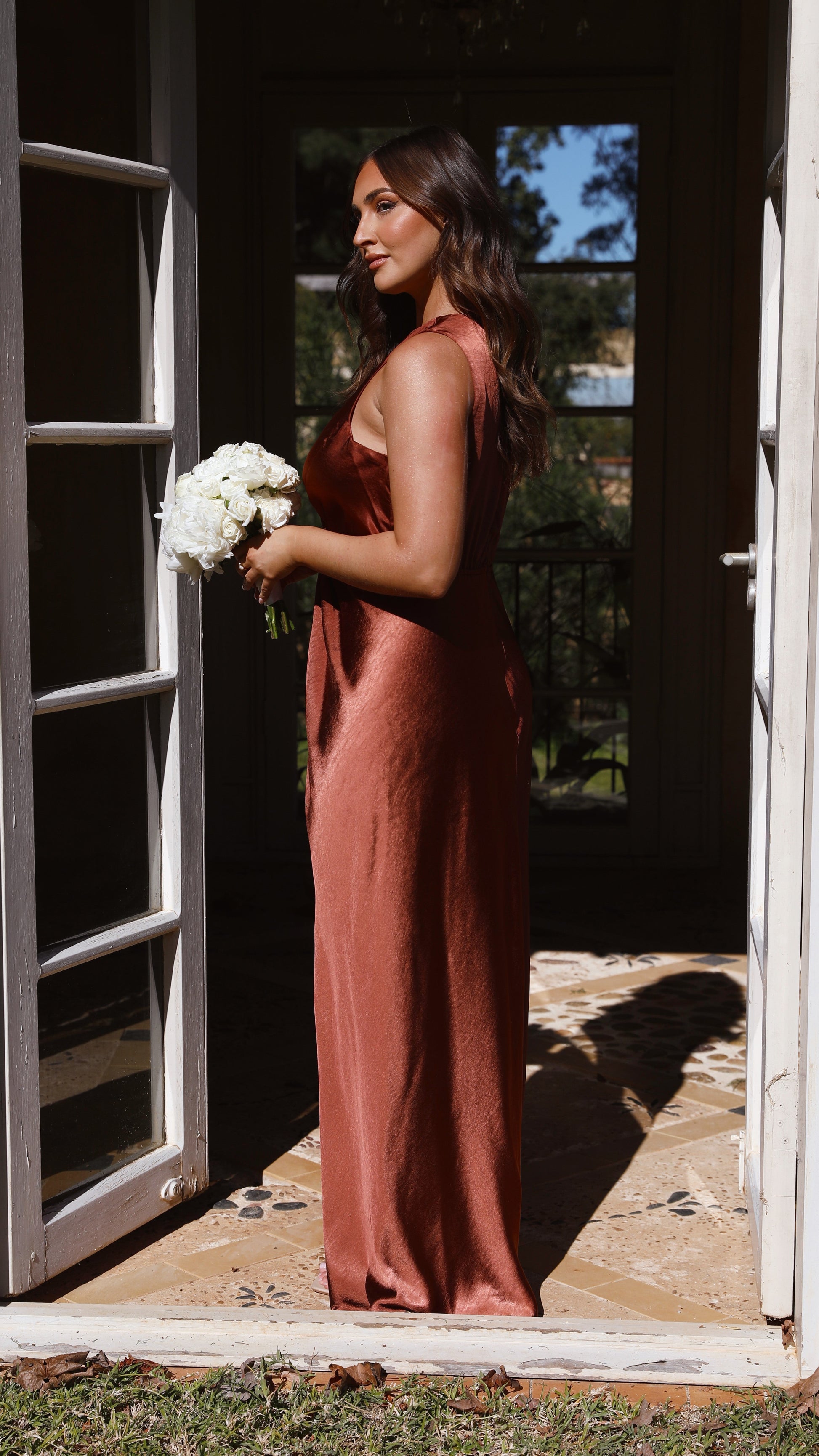Rust Lucia Rust Maxi Dress