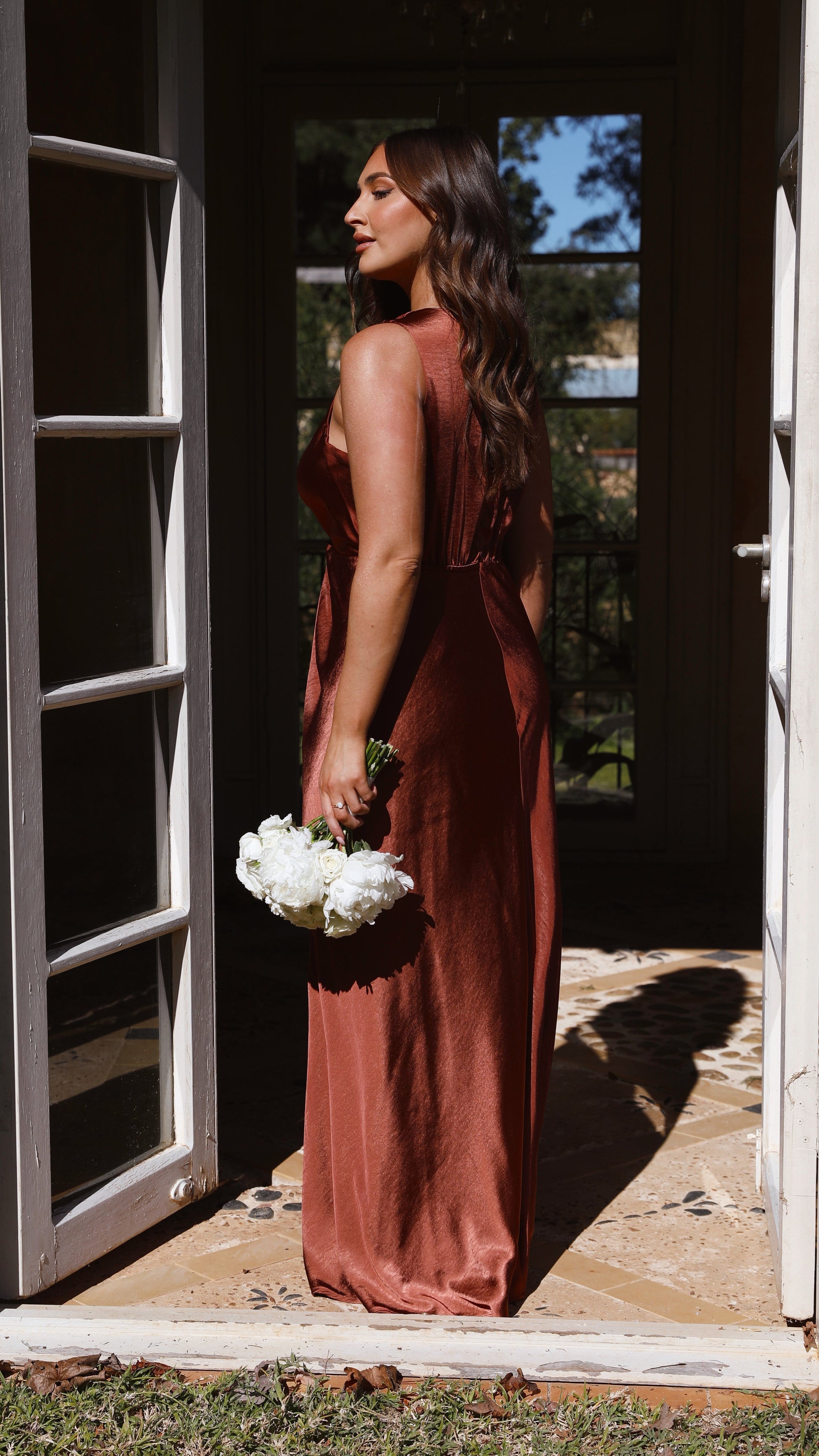 Rust Lucia Rust Maxi Dress