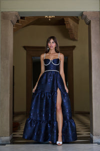 Navy Baroque Floral