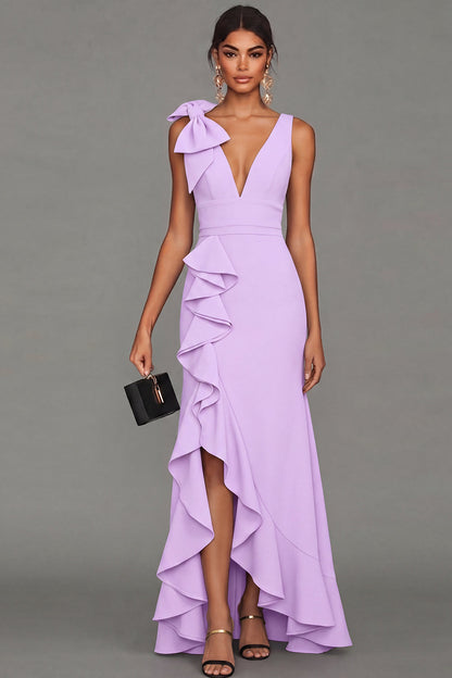 Lilac Vivienne Ruffle Formal Dress