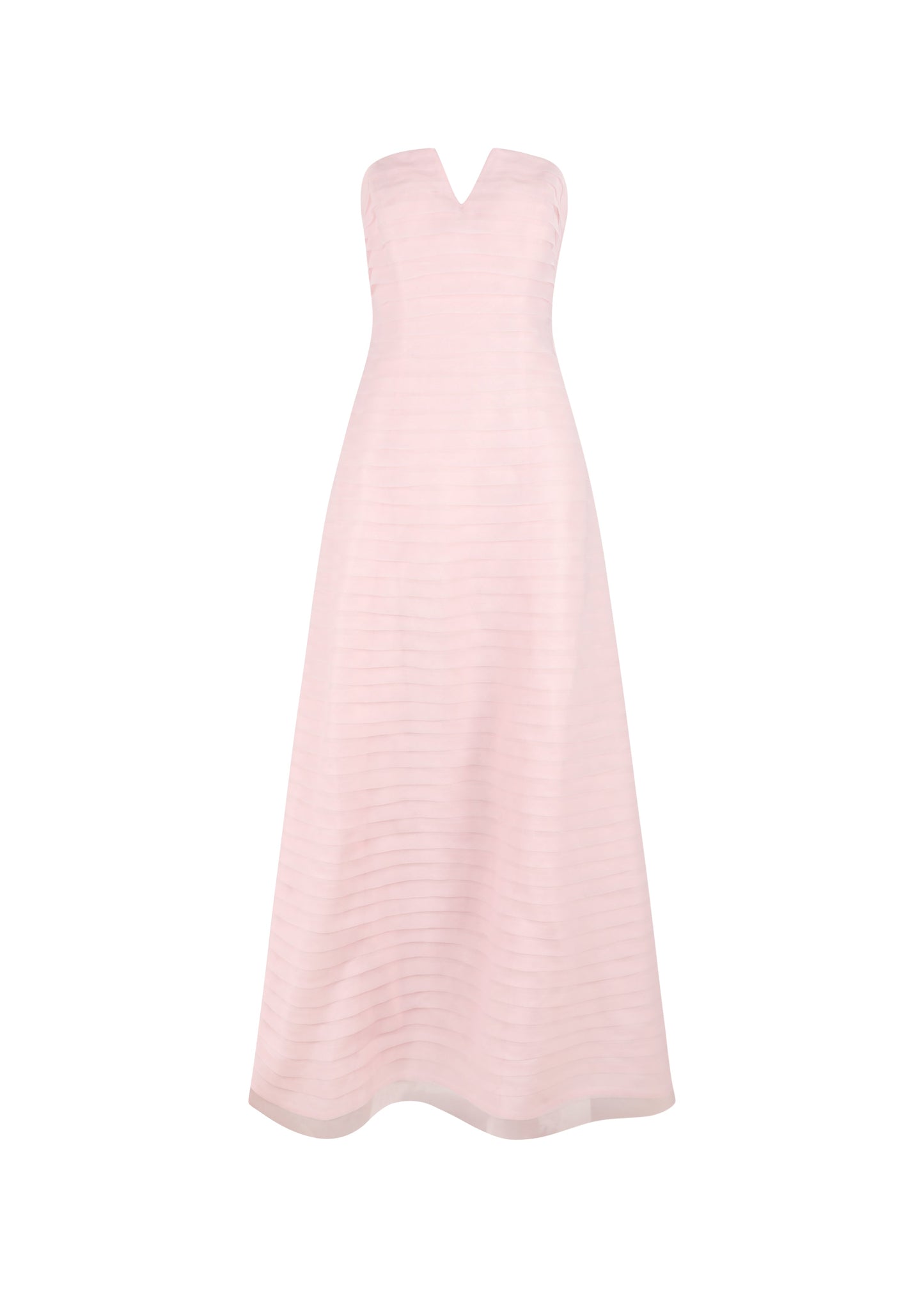 Gelato Afternoons Margot Strapless Maxi Dress in Blush