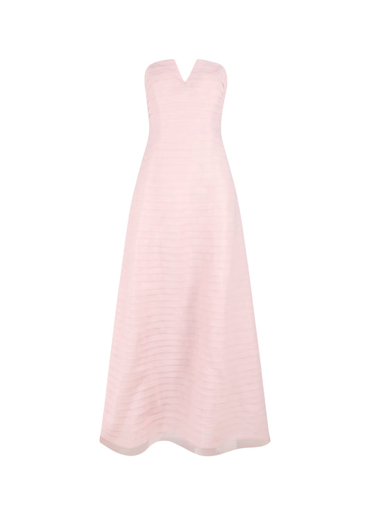 Gelato Afternoons Margot Strapless Maxi Dress in Blush