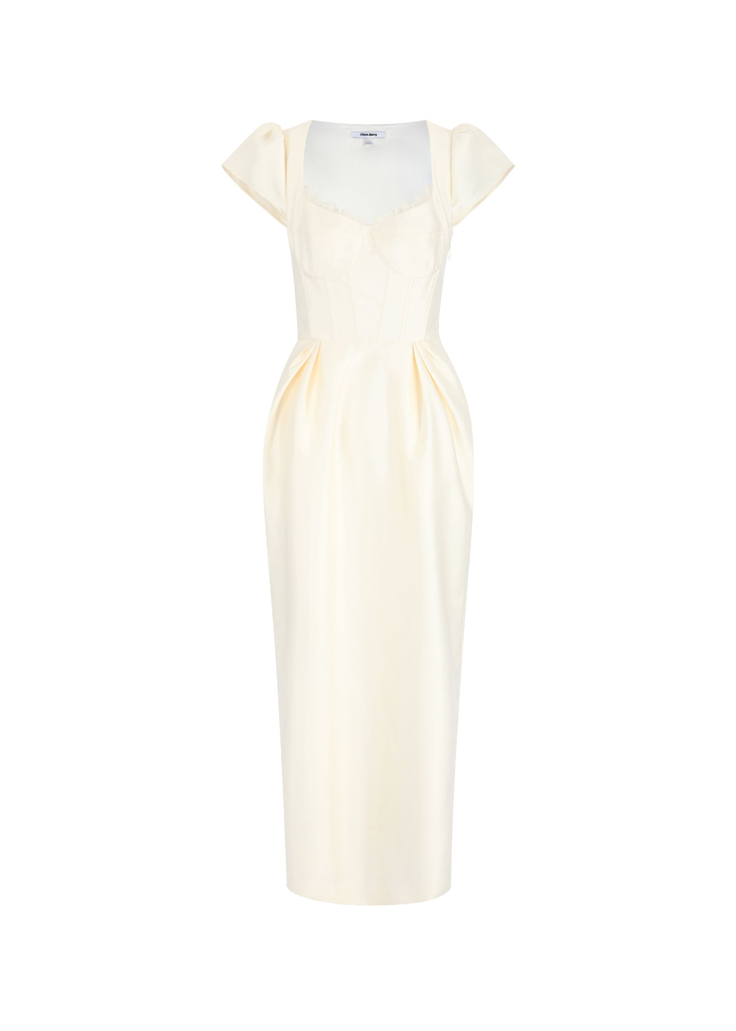 Ivory Mallorca Linen Midi Dress