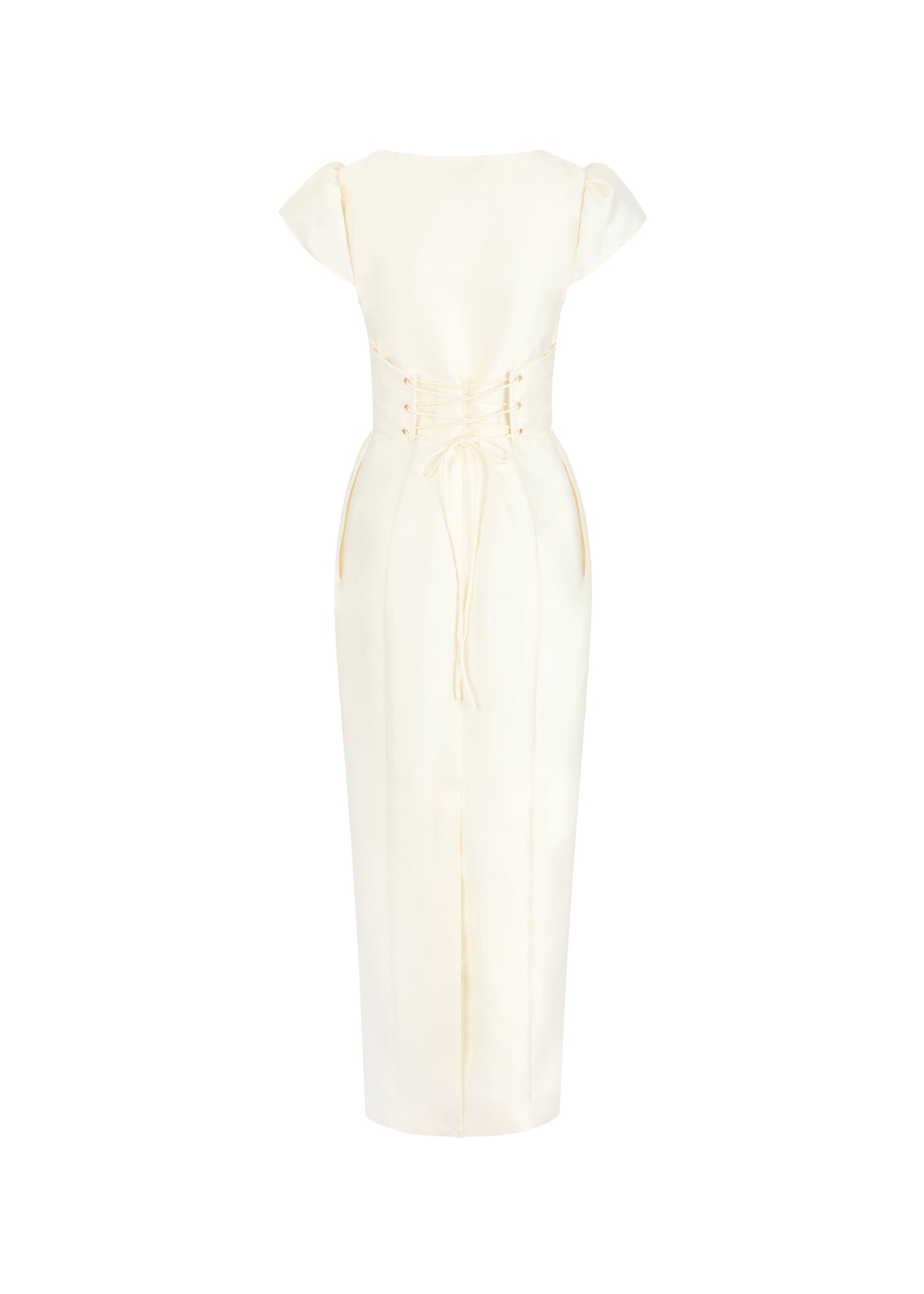 Ivory Mallorca Linen Midi Dress