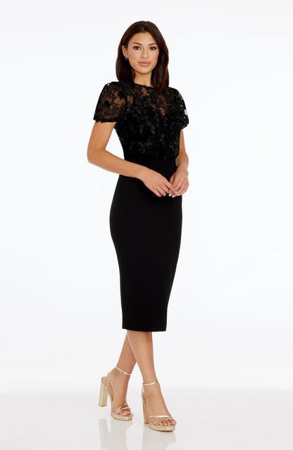 BLACK Marianne Silk Charmeuse Dress