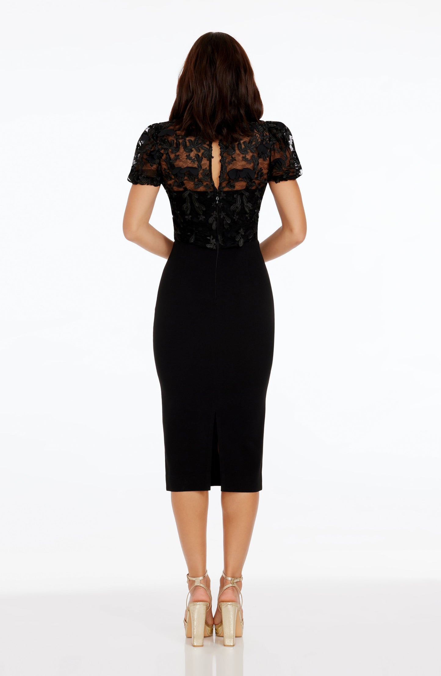 BLACK Marianne Silk Charmeuse Dress