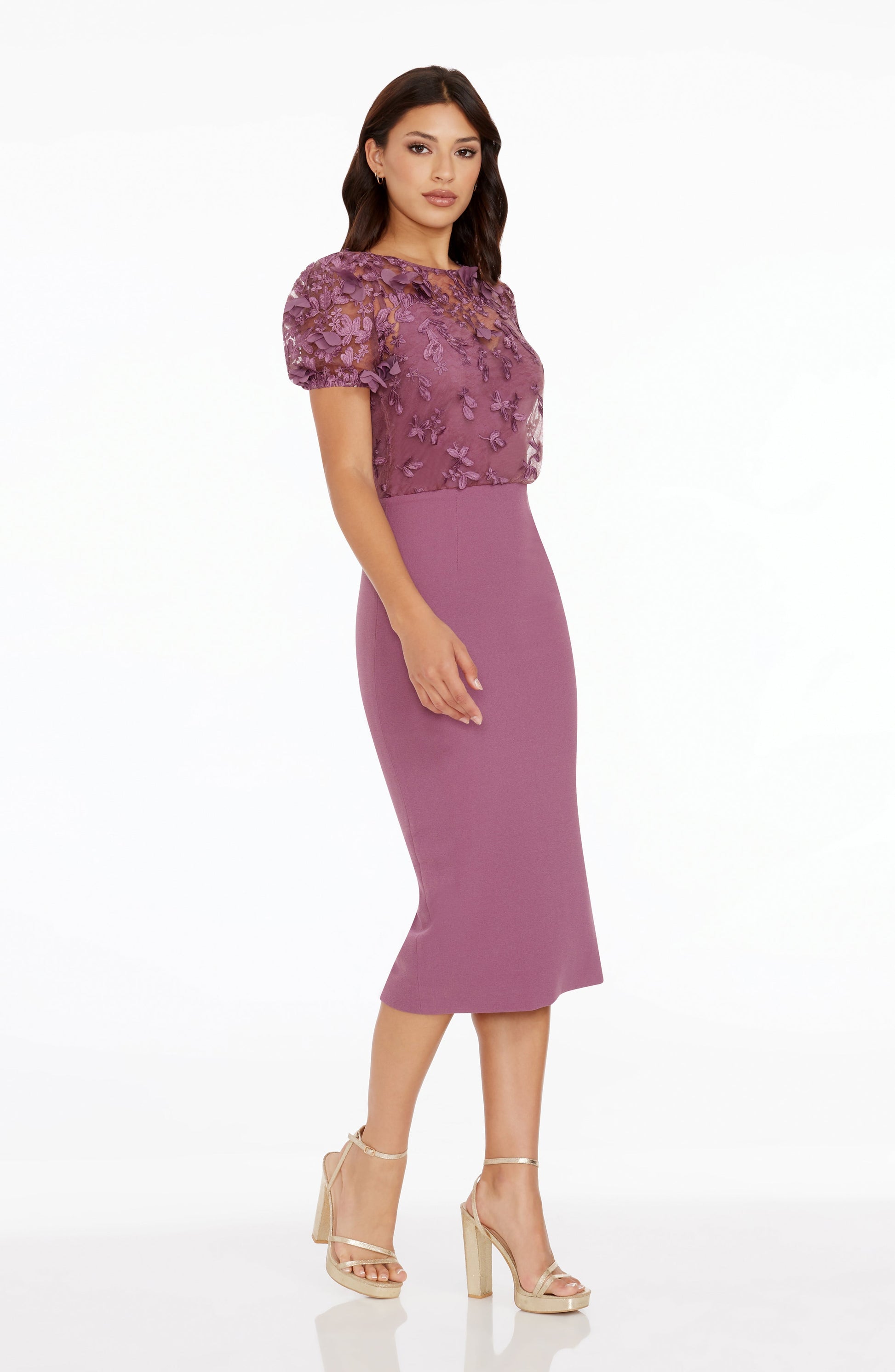 BLACK Marianne Silk Charmeuse Dress