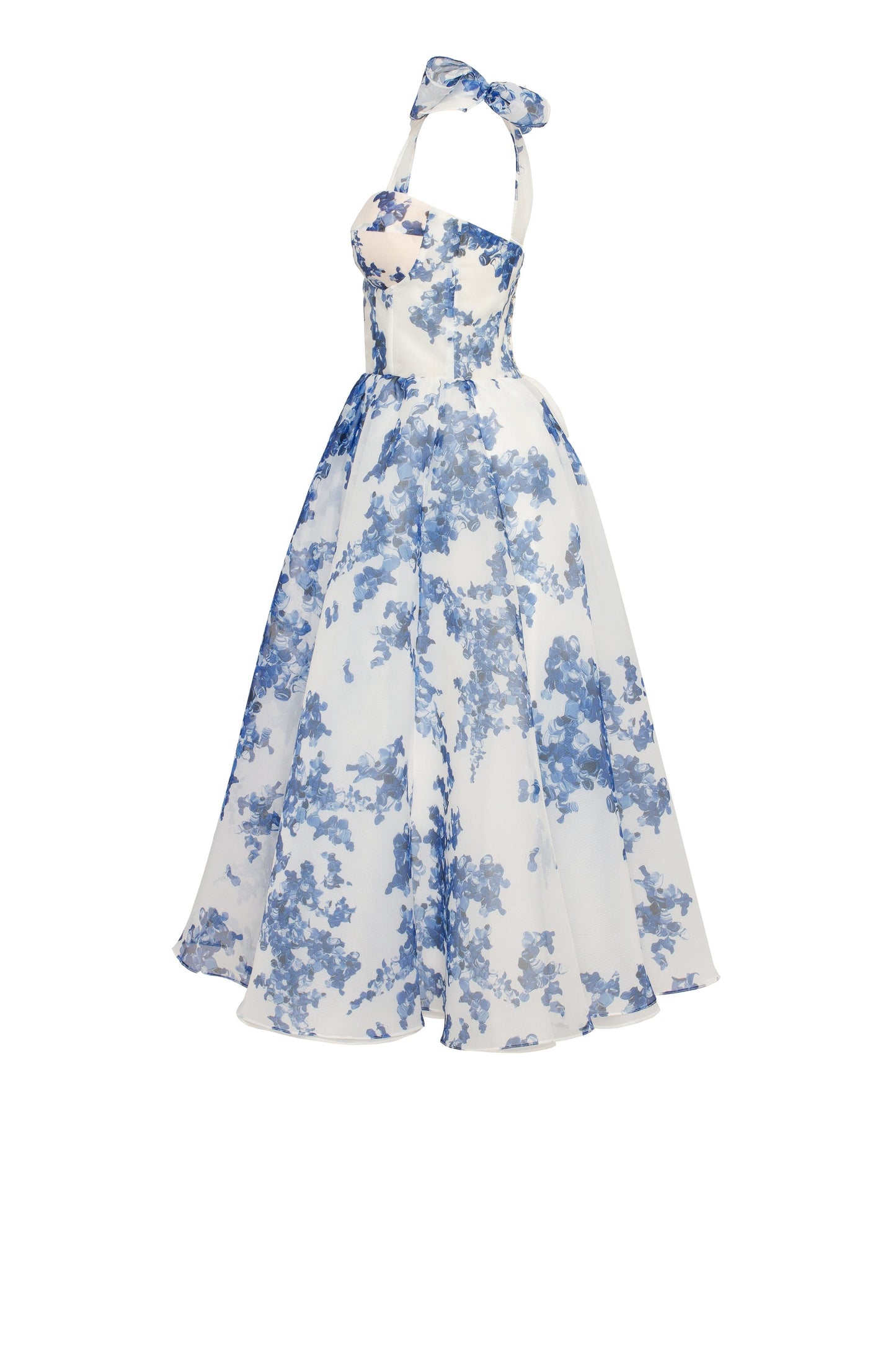 patterned organza midi dress, Garden of Eden Margot Floral Midi Dress