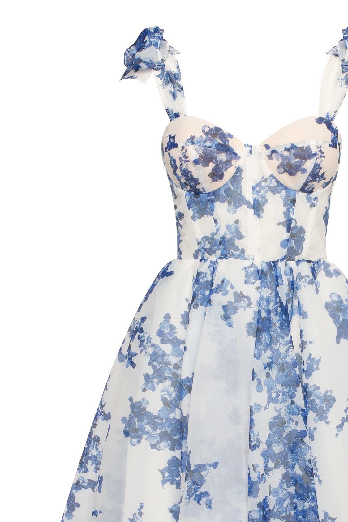 patterned organza midi dress, Garden of Eden Margot Floral Midi Dress