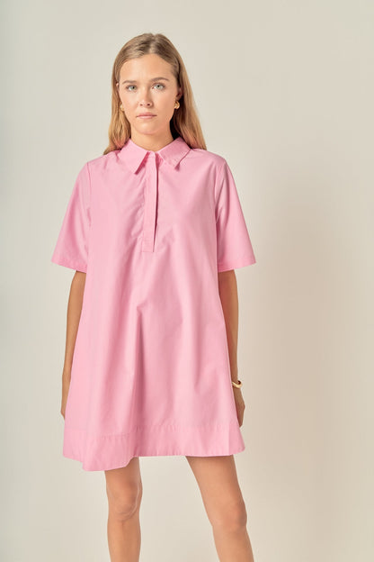 BLACK Margot A-Line Shirt Dress