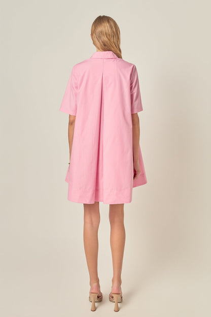 BUTTER YELLOW Margot A-Line Shirt Dress