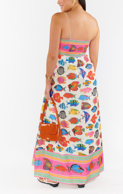 Skylar Rainbow Reef Maxi Dress