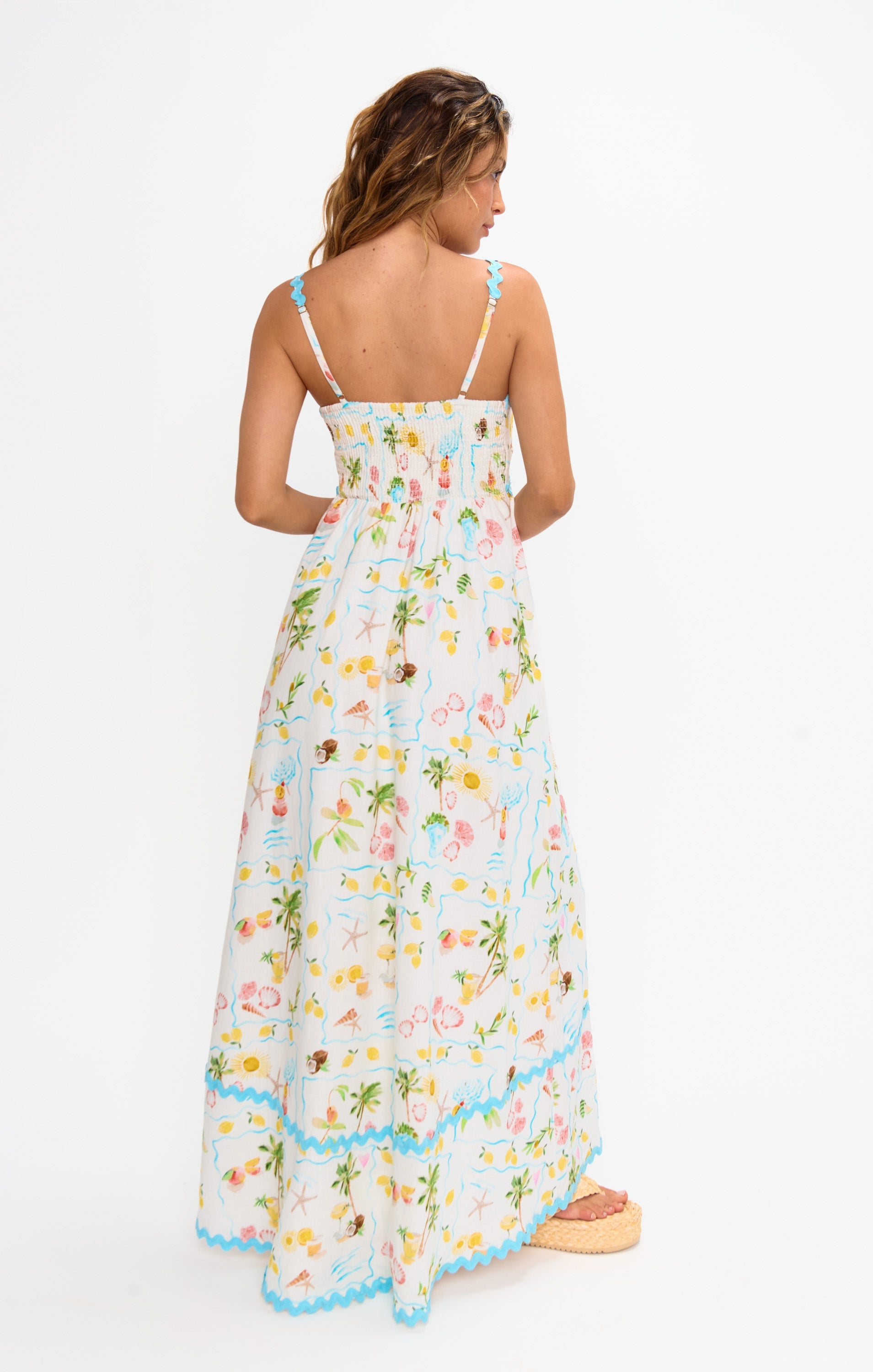Celeste Scallop Maxi Dress