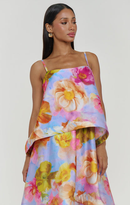Margot Silk Charmeuse Midi Dress