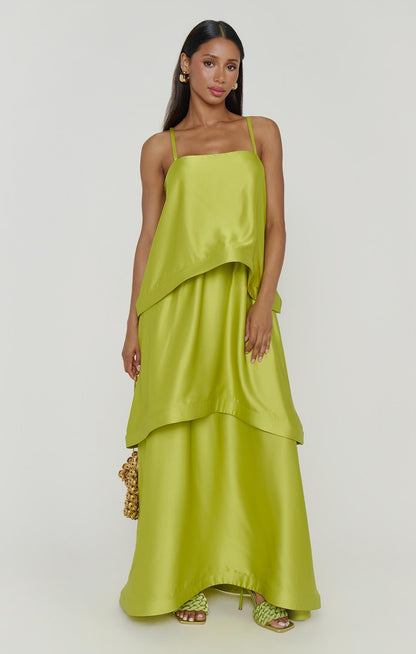 Ella Luxe Satin Maxi Dress