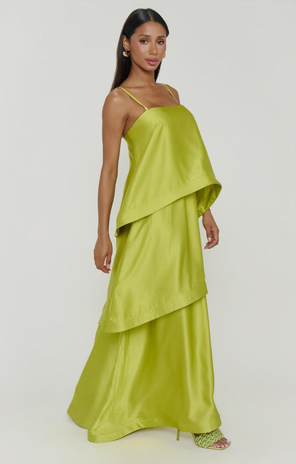 Ella Luxe Satin Maxi Dress