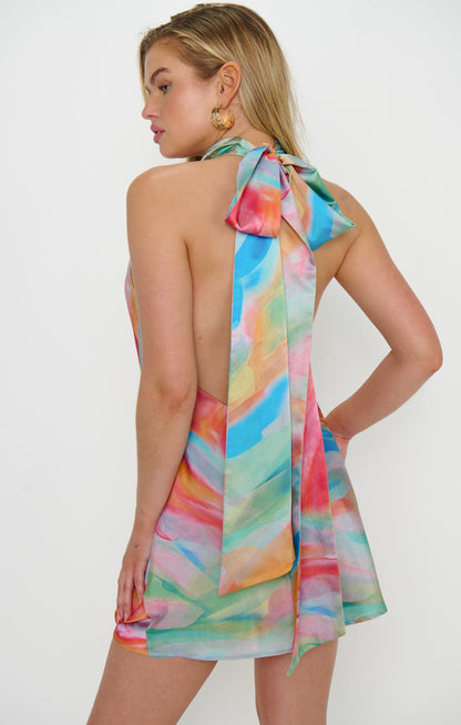 Lisa Canvas Mini Dress