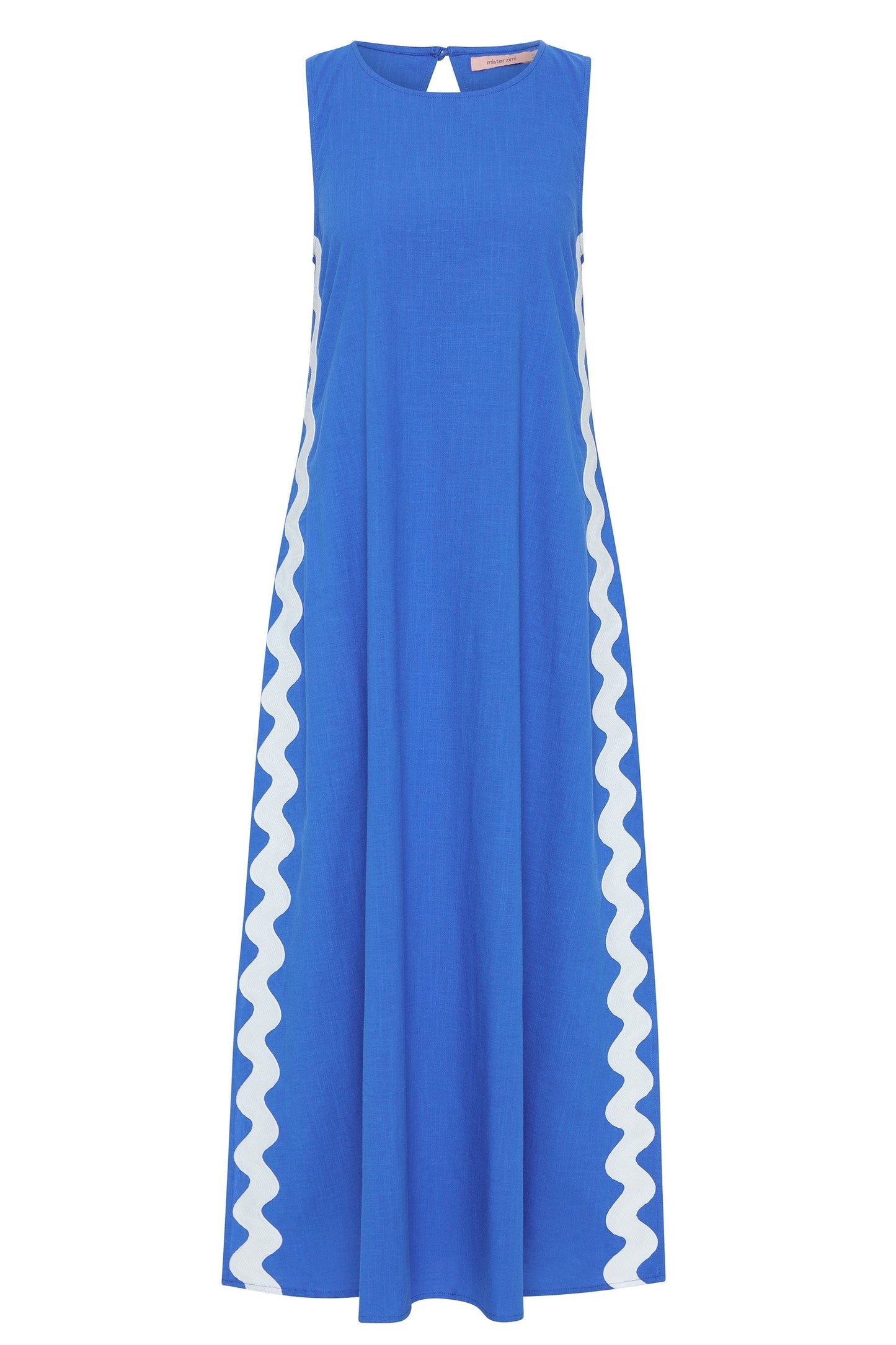Caribbean Ric Rac Margot Silk Charmeuse Dress